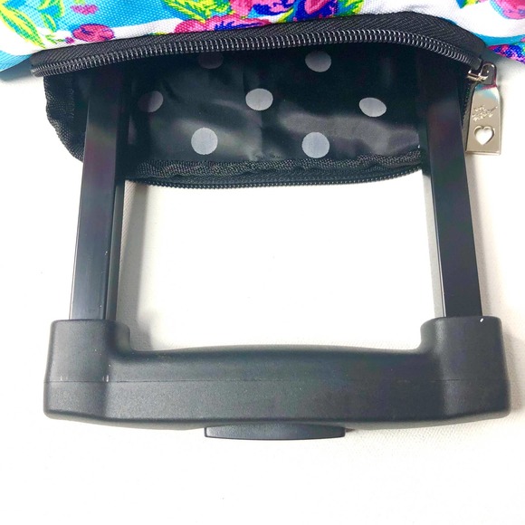 Betsey Johnson Stripe Floral 22" Rolling Duffle - Picture 6 of 12